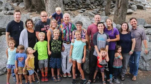 Josh McDowell with his family