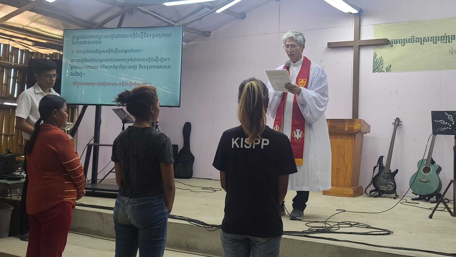 Baptisms at Green Bethel Church Community in Cambodia