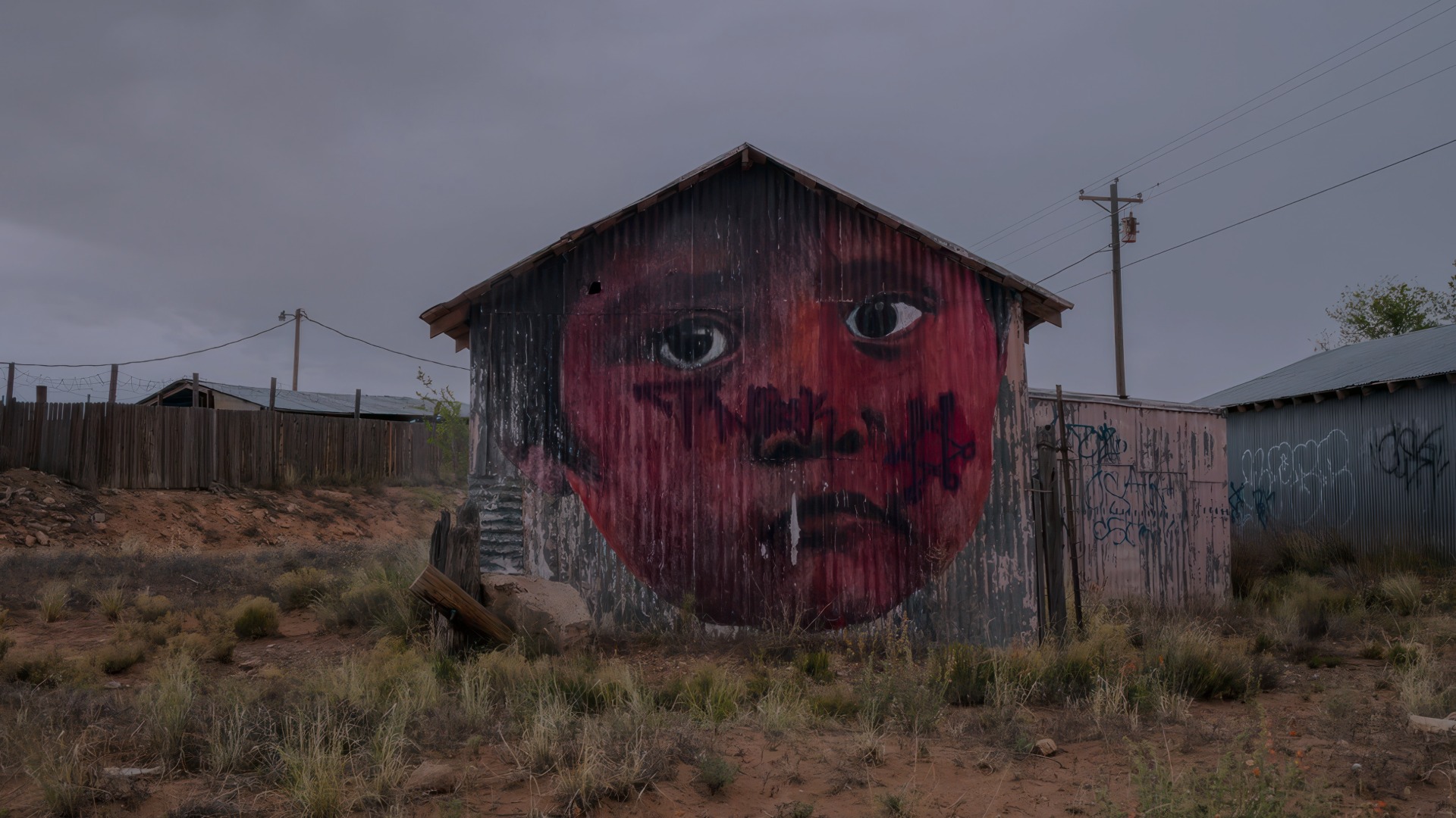 Navajo Nation reservation housing and high-impact landscape